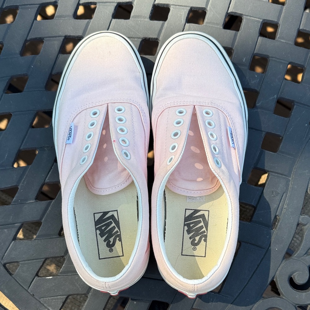 Vans Women's Light Pink Canvas Sneakers
